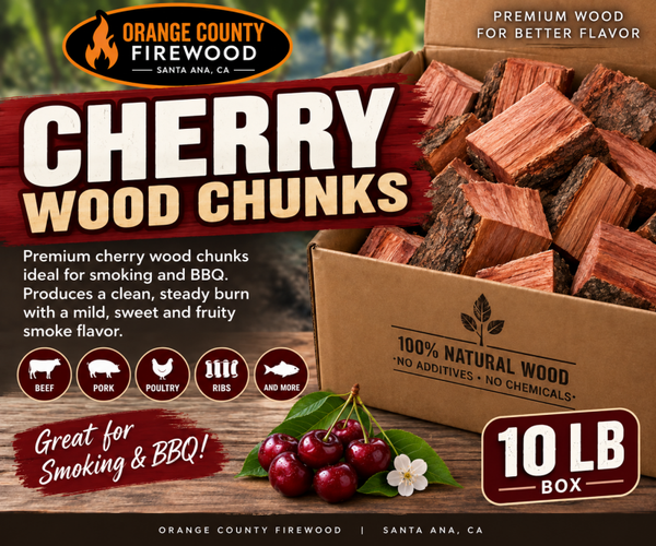 Cherry Wood Chunks – 10 lb Box