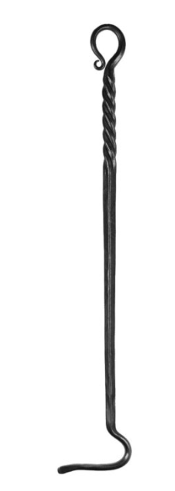 KOOTENAY FORGE, Fireplace Wrought Iron Split-Twist Handle Poker – Large