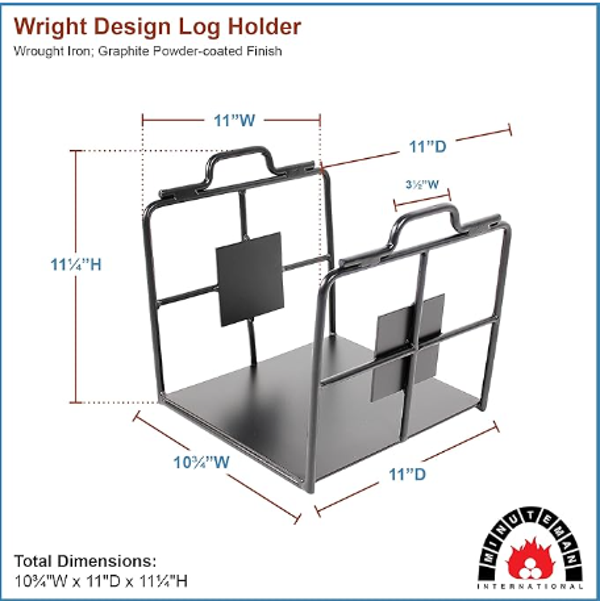 Minuteman Int. Wright Design Log Holder