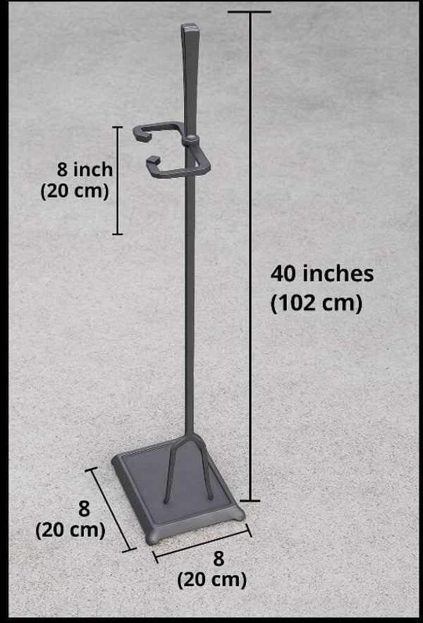 40" Heavy-Duty Marshmallow Roasting Stand - Free Standing Fork Holder