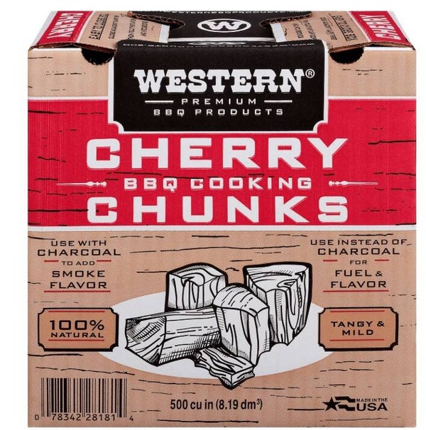 Western 500 CU in Cherry Smoking Wood Chunk Box