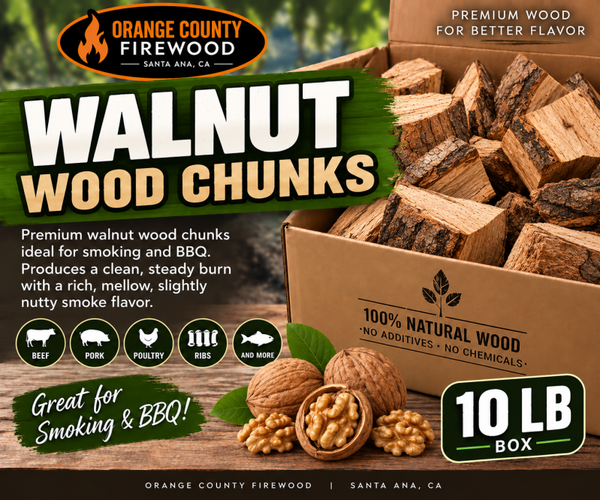 Walnut Wood Chunks – 10 lb Box