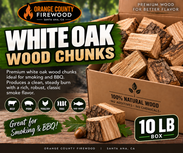 White Oak Wood Chunks – 10 lb Box