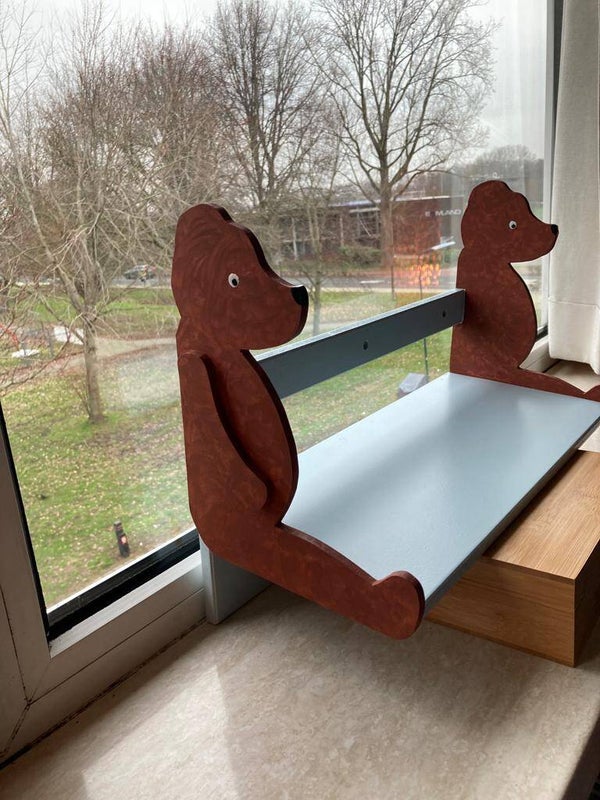 Boekenplank kapstok voor kinderkamer