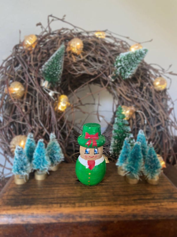 Dickens figuur groen