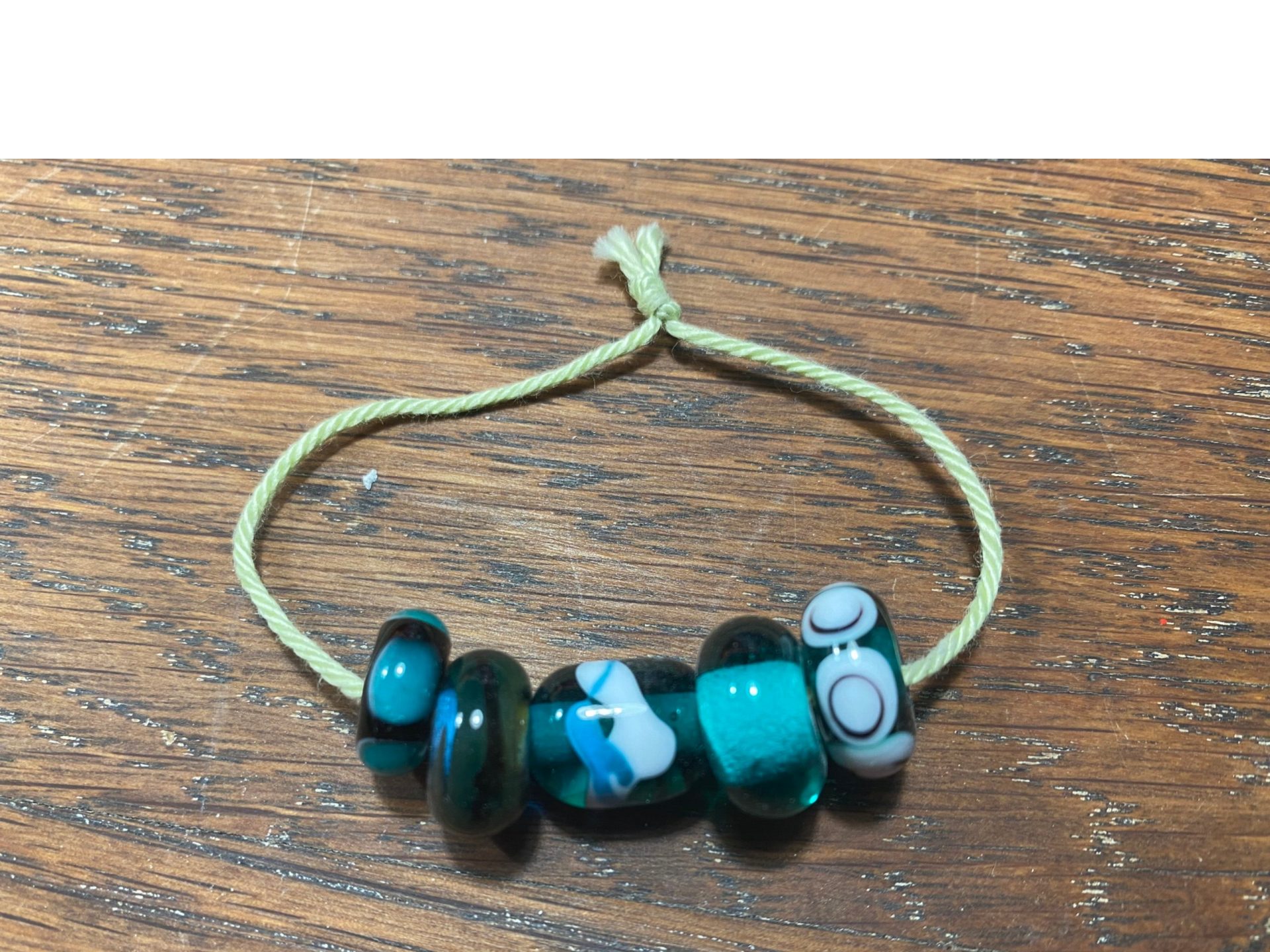 Glaskralen groen donker set