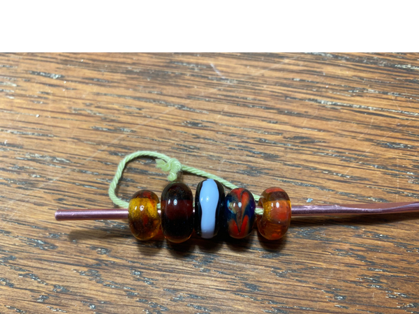 Glaskralen bordeaux set