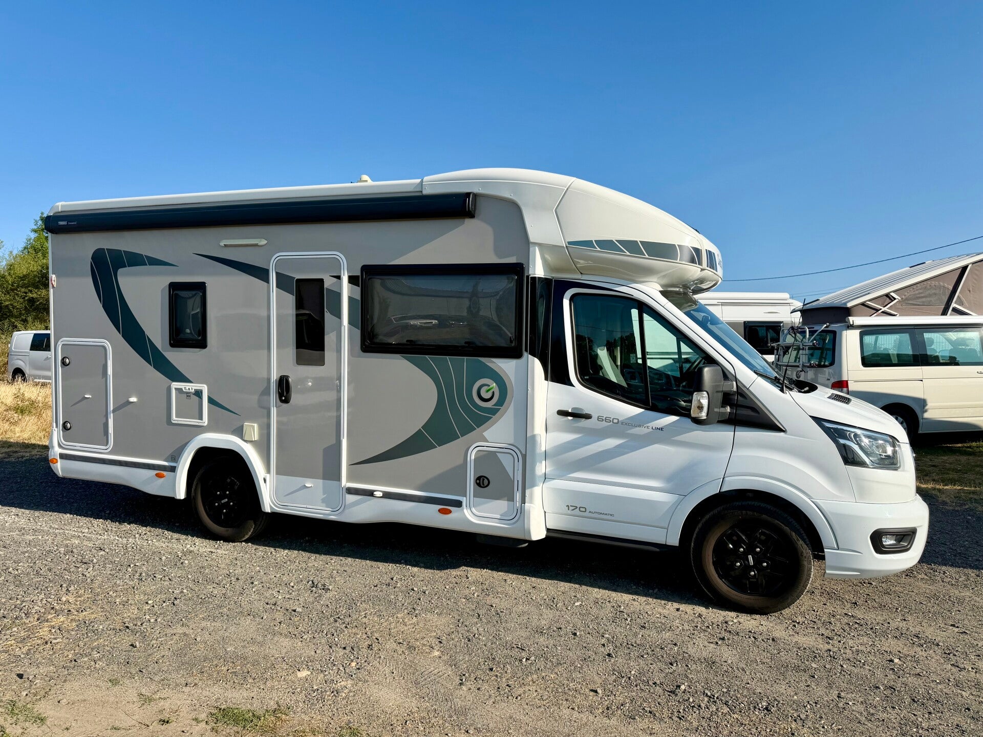 🚐CHAUSSON  660 Exclusive Line – 2023 – 170 CV BVA - Attelage – 27 000 km – État neuf