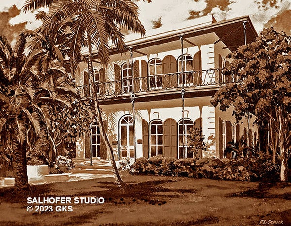 E Hemingway House, sepia II