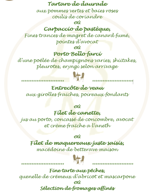 Menu Saison 