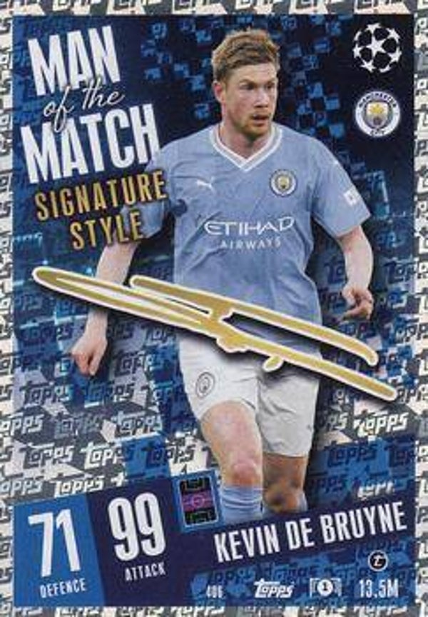 406 - Kevin De Bruyne - Man of the Match Signature Style - MACL23 