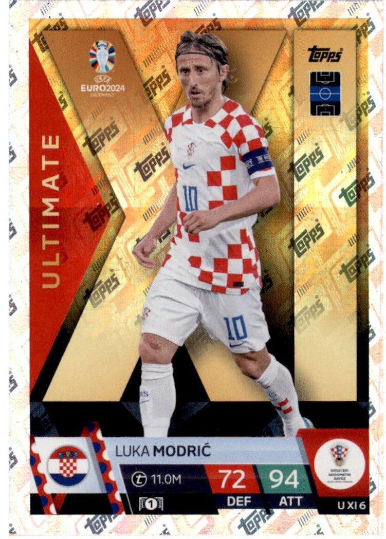 U XI 6 - Luka Modric - Ultimate XI - TOPPS UEFA EURO 2024 Match 