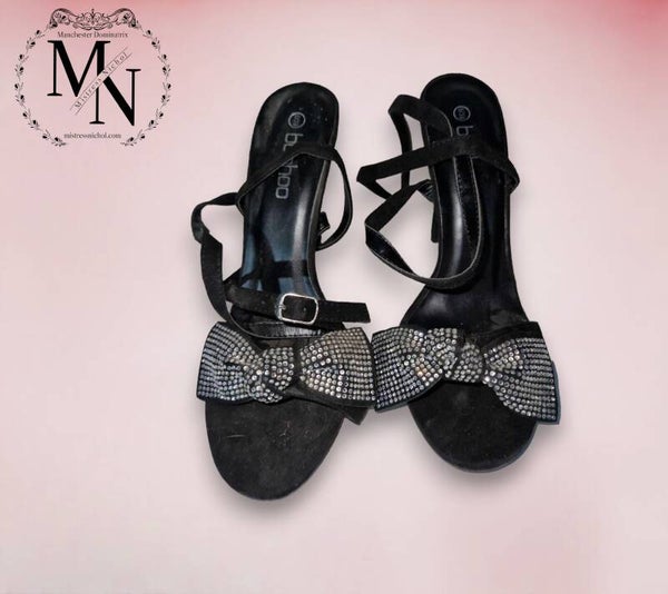 Butterfly Diamonte Heeled Sandals