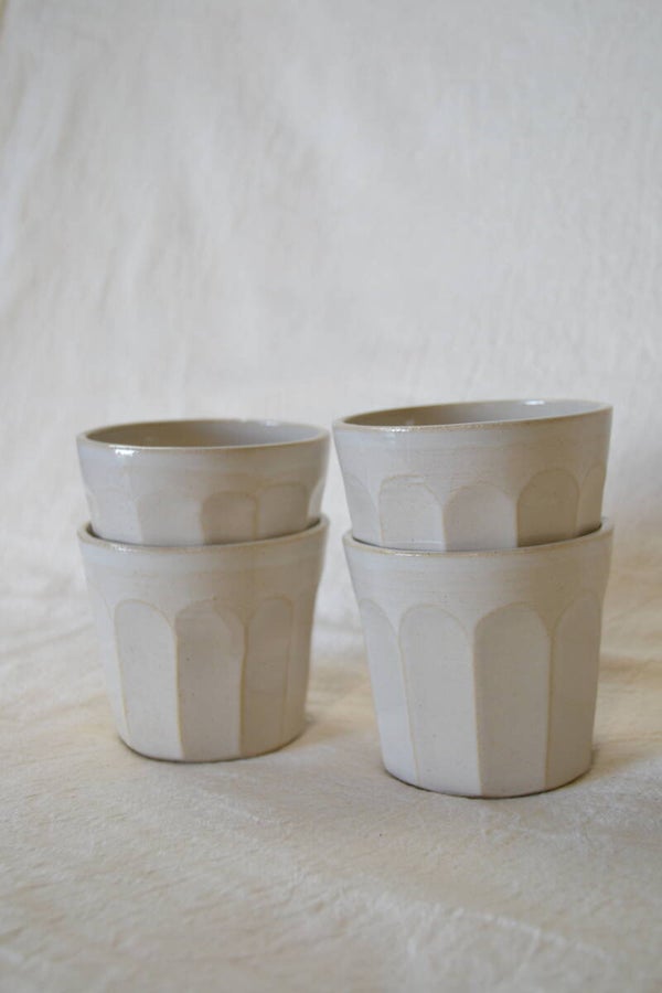 Keramische glaasjes wit