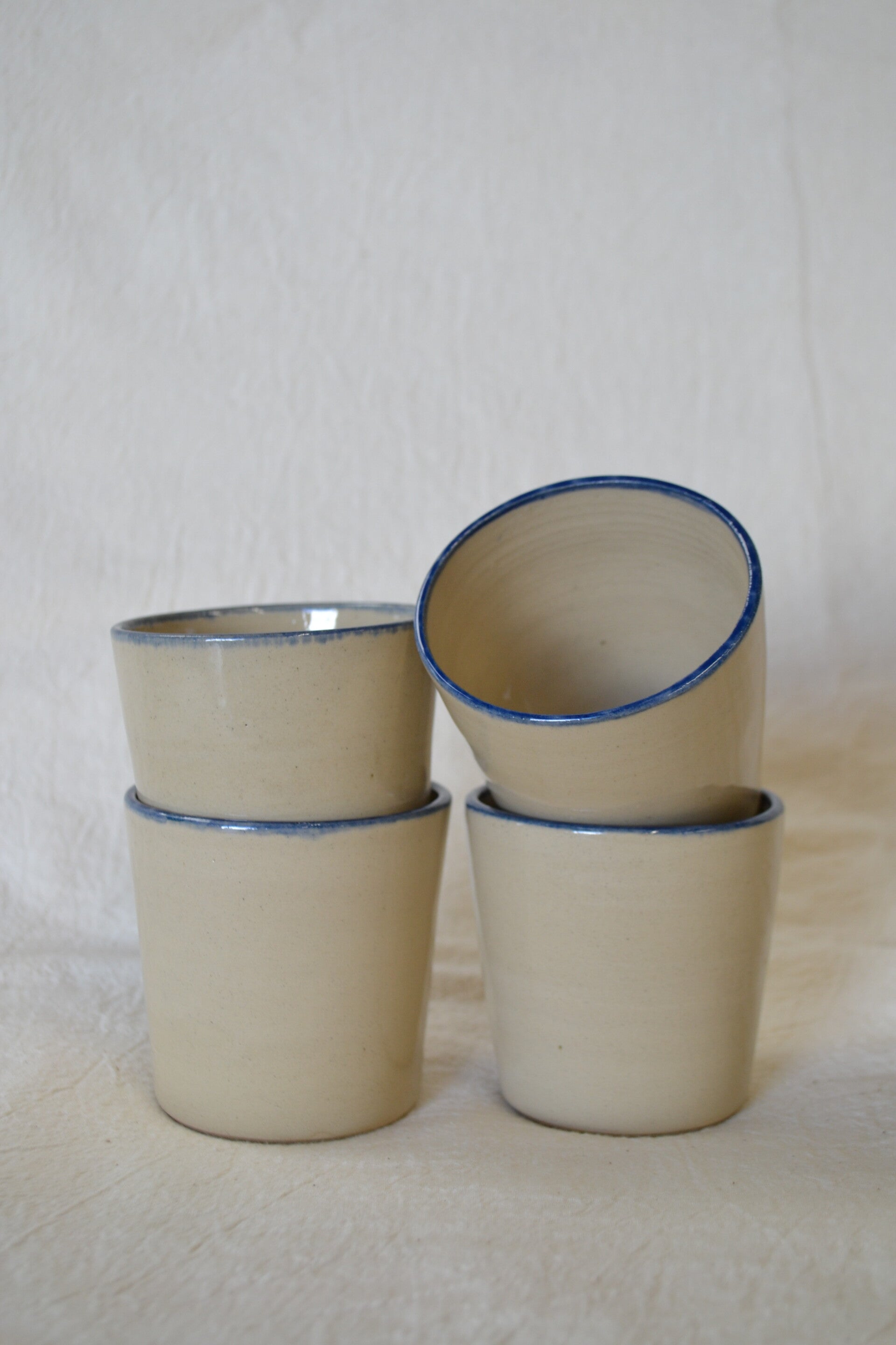 Tasjes blauw randje
