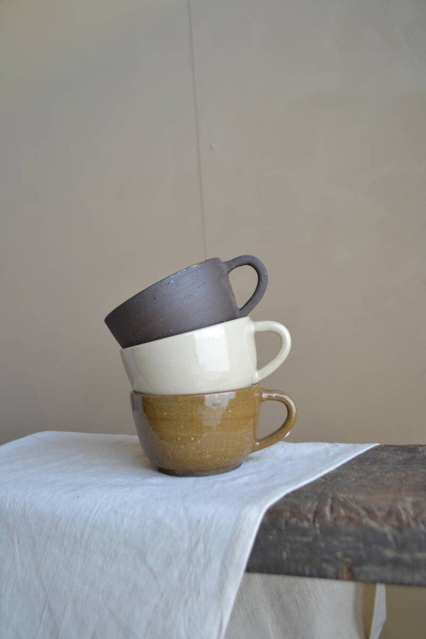 Grote cappuccino tas beige