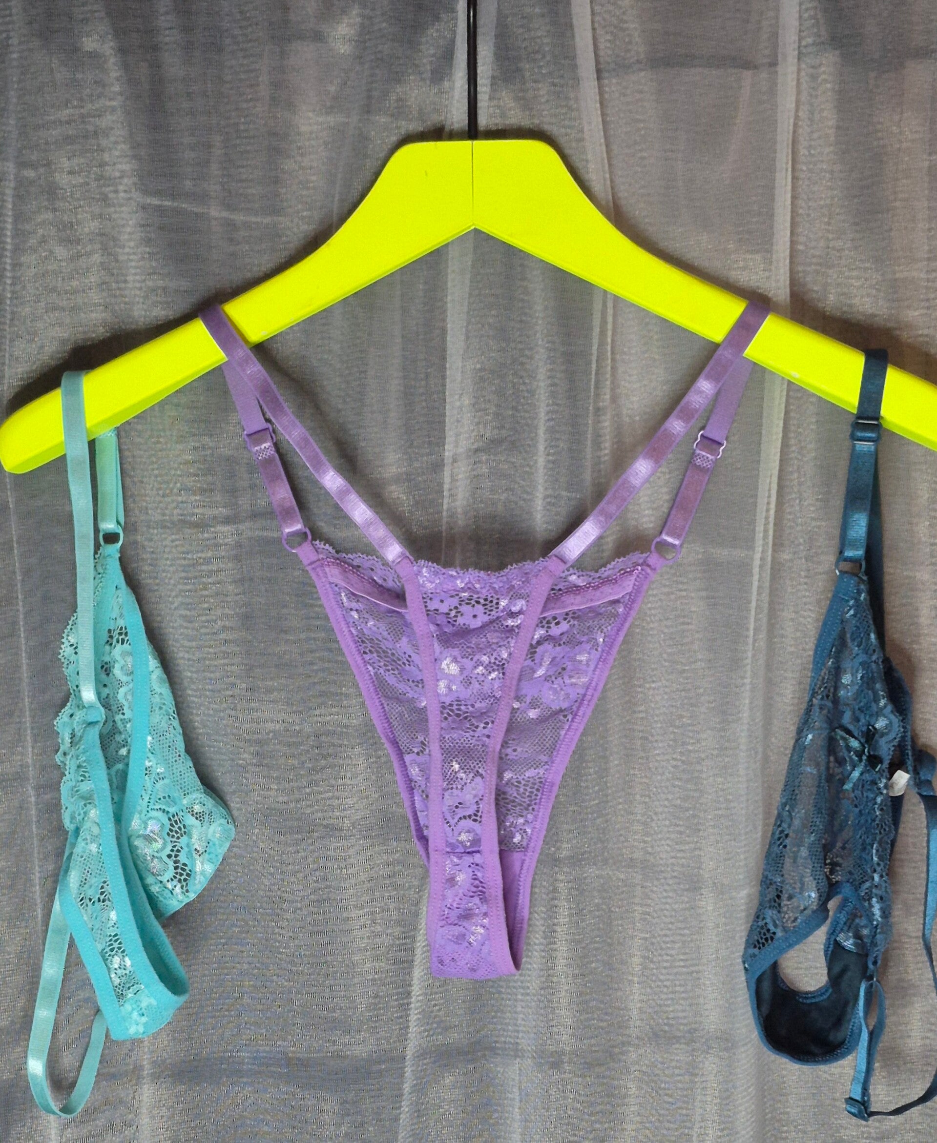 6 Diverse Kleuren kanten strings