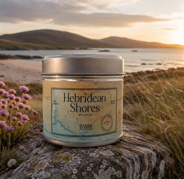 Hebridean Shores soy wax candle tin