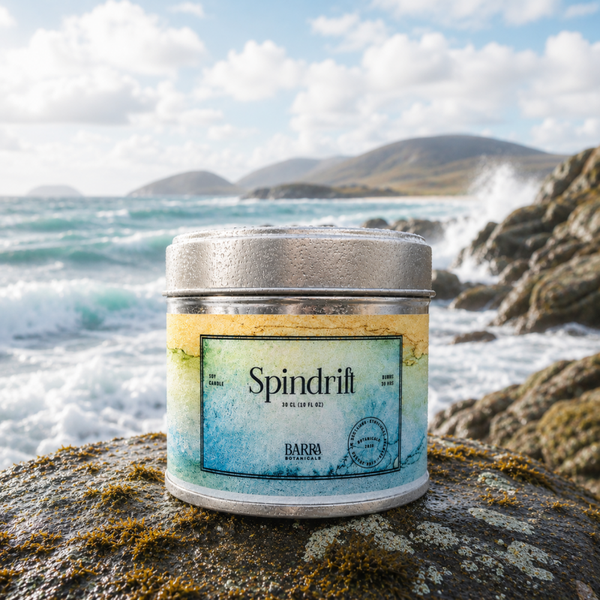 Spindrift soy wax candle tin