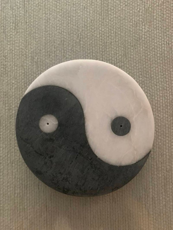 QUEMADOR INCIENSO PIEDRA YIN YANG