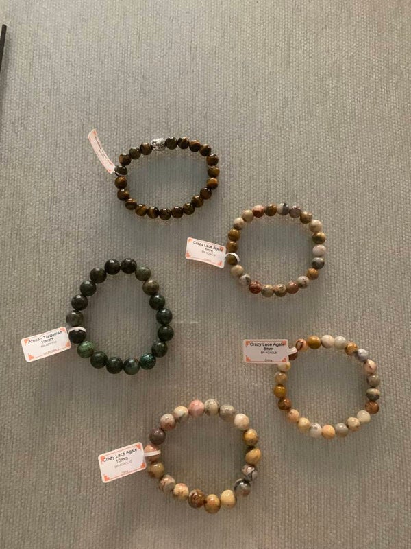 PULSERA EXOTERIX PIEDRA NATURAL 10MM