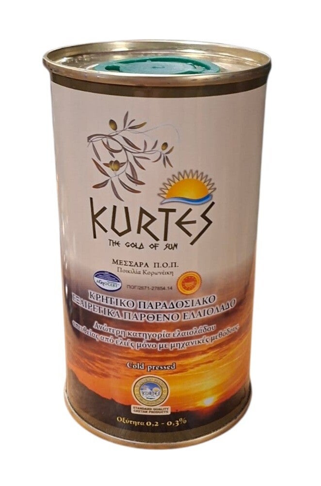 Kurtes Extra Vergine olijfolie 250 ML in blik