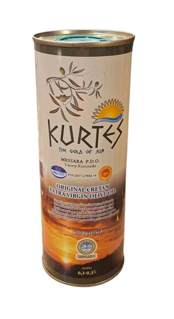Kurtes Extra Vergine olijfolie 500 ML in blik