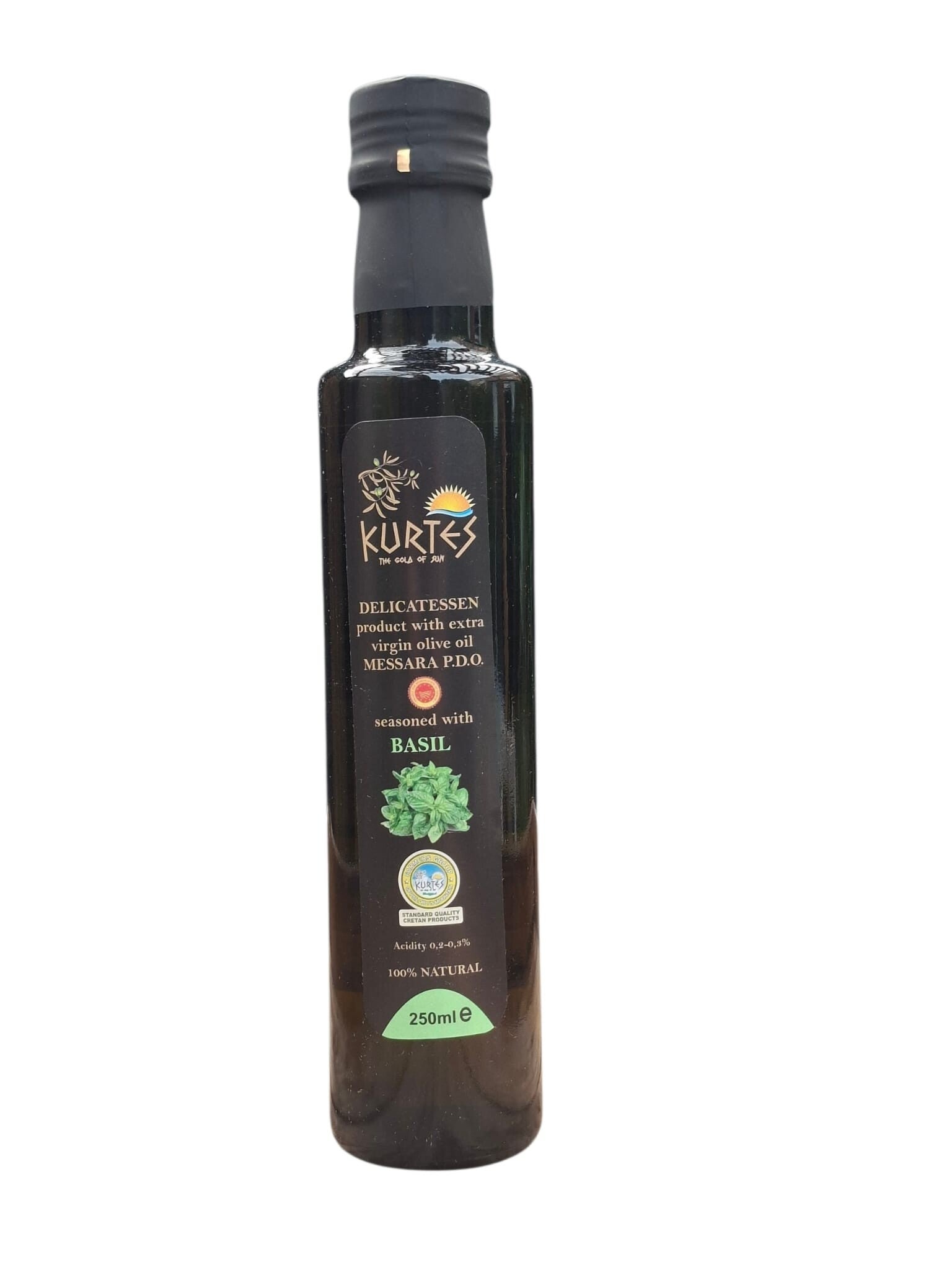 Extra Virgin Olijfolie Basilicum 250 ML