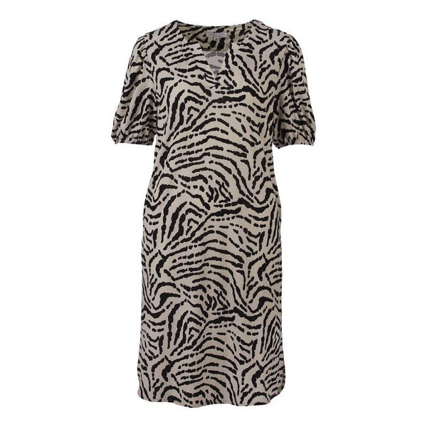 Jurk halve mouw panter print