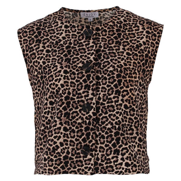 Gilet panter print