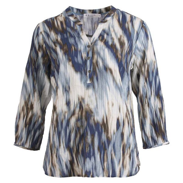 Blouse structuur allover print