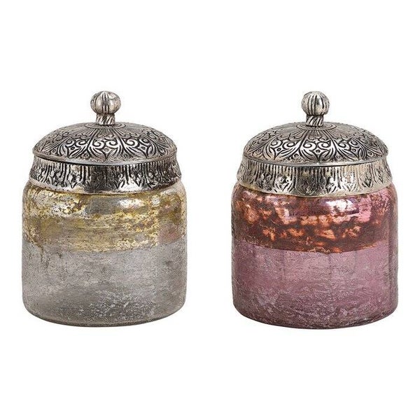 glazen pot met deksel