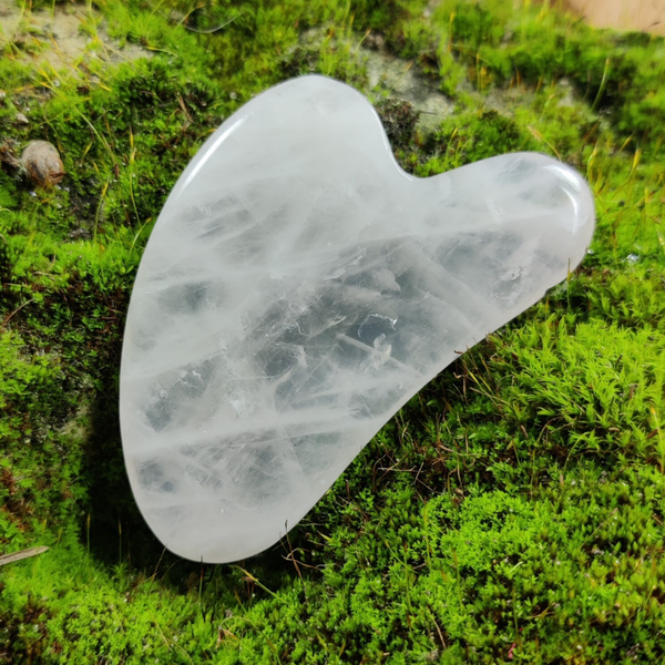 Gua sha massagehulp rozenkwarts