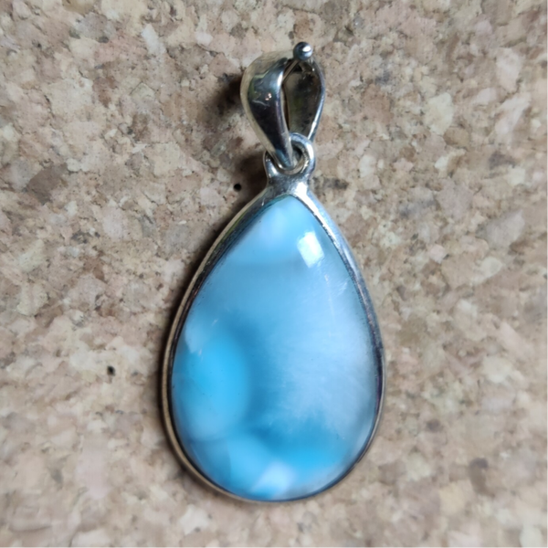 Larimar - Zilveren Hanger - Dominicaanse Republiek