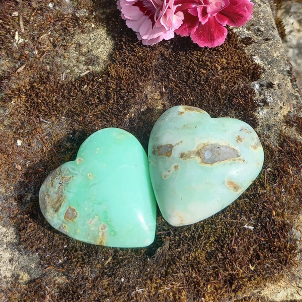 Hart Chrysopraas 4 cm