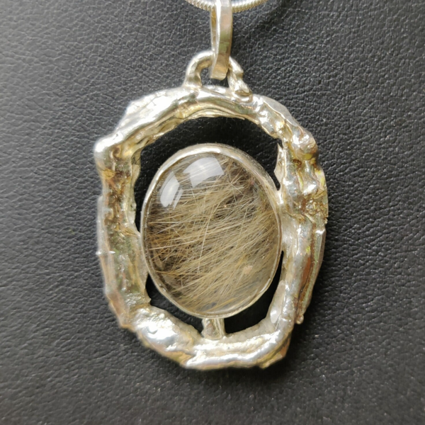 Hanger - Rutiel Kwarts - Zilver