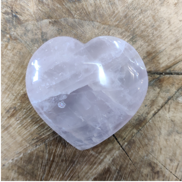 Rozenkwarts - Hart -  8 cm - Nr 11