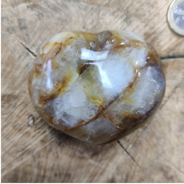 Limoniet Kwarts - Hart - 7 cm - Nr 6