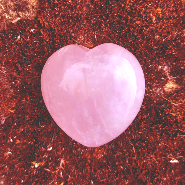 Hart Rozenkwarts - 3 cm - Knuffelsteen