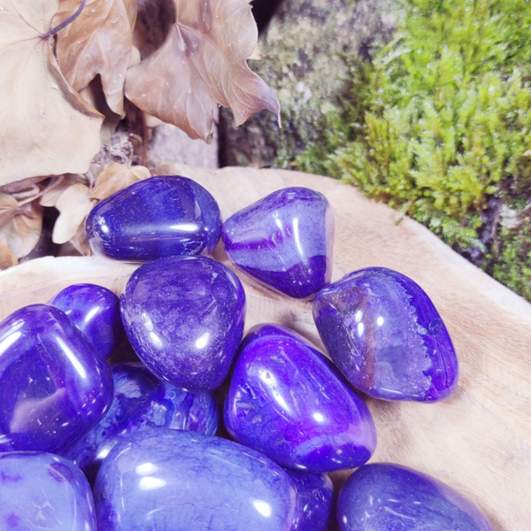 Trommelsteen Paars Agaat