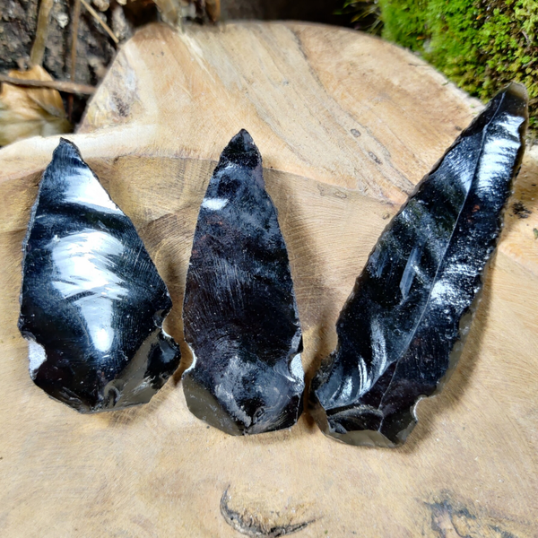 Speerpunt Obsidiaan - 6 tot 8 cm - AAA Kwaliteit