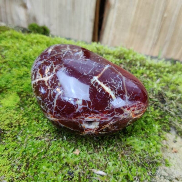 Carneool Agaat vrije vorm - Sculptuur