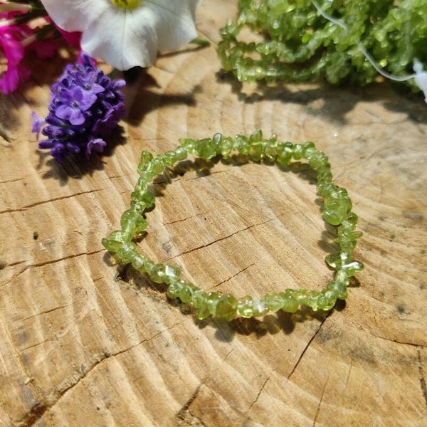 Armband Peridoot Chips Split