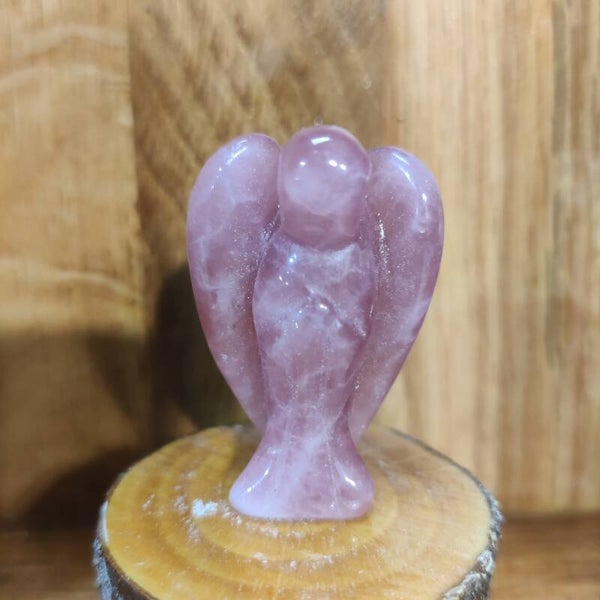 Rozenkwarts Engel - 2,2 cm - Mini Beschermengel