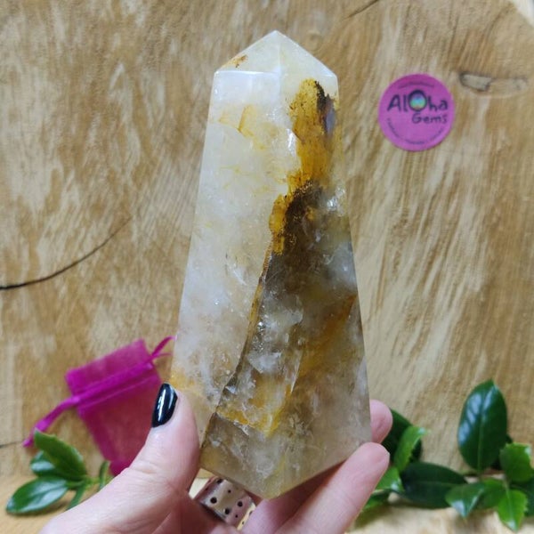 Obelisk Limoniet Kwarts - Golden Healer - Toren - G1