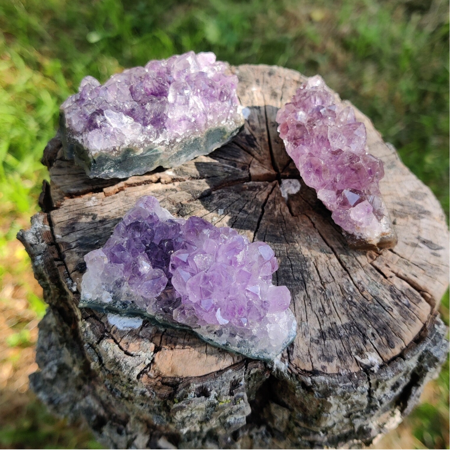 Amethist Handstuk - Druse - Ruw - Brazilië - A Kwaliteit - Klein 4 cm