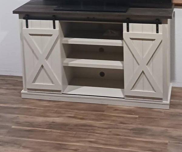 Rustic Farm style Entertainment center