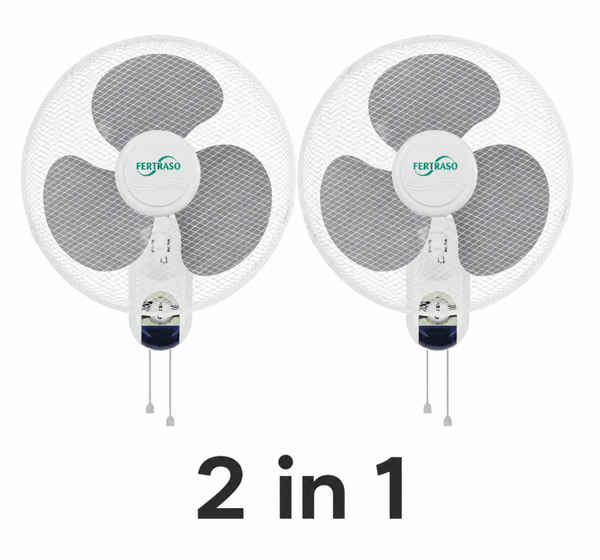 Fertraso Wandventilator + Zugkordel  Ø 40 cm -  2 in 1