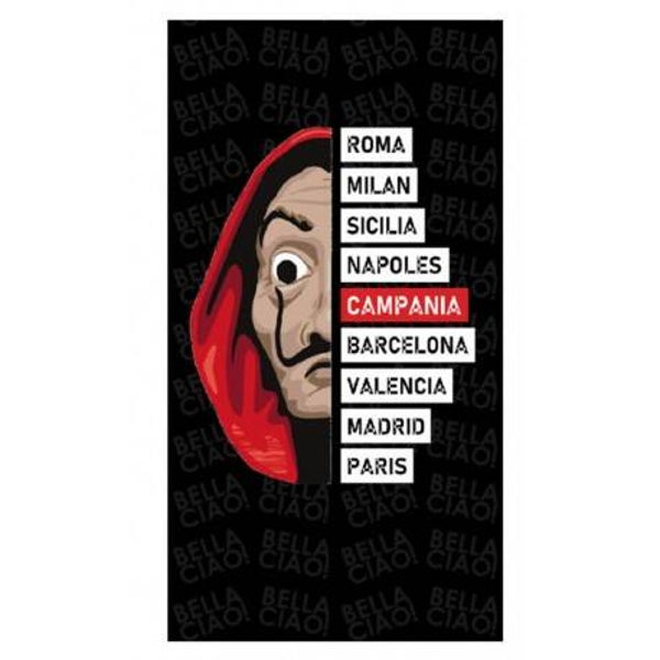 Telo mare spugna La Casa di Carta – Bella Ciao!
