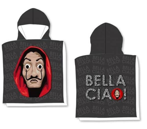 PONCHO MARE BELLA CIAO LA CASA DI CARTA